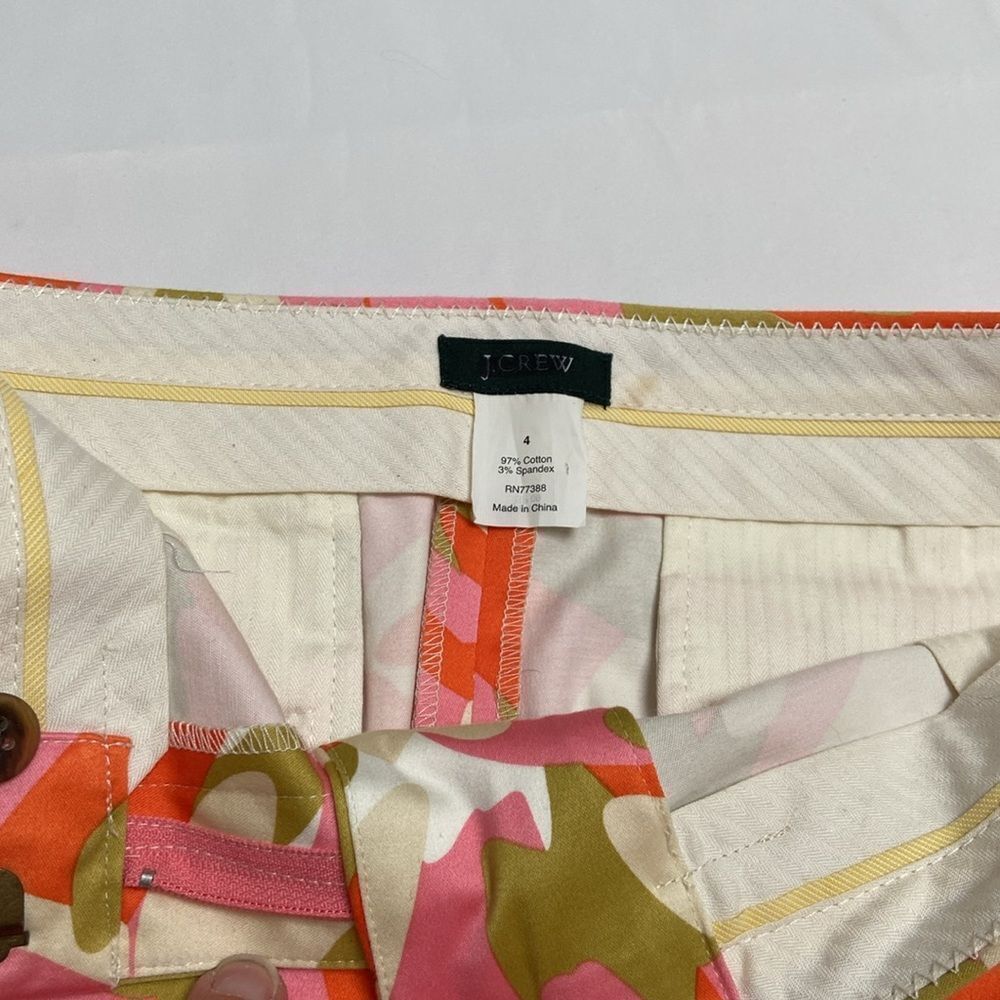 J.CREW Multi-Color Abstract Print Zip Front Skirt - image 4